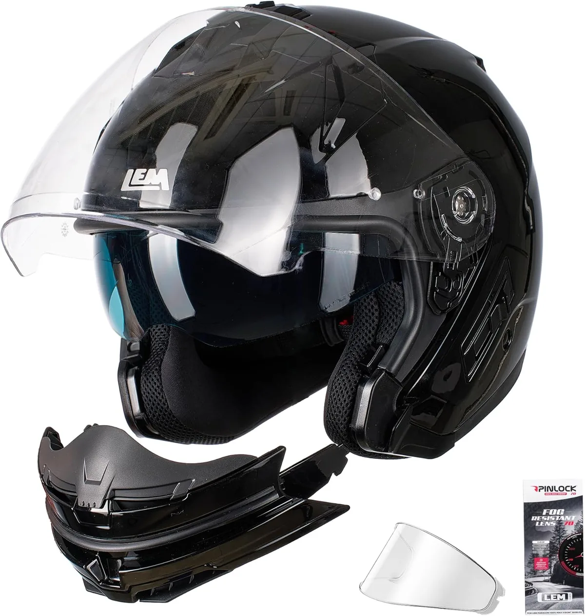 full-face vs half-shell motorcycle helmets