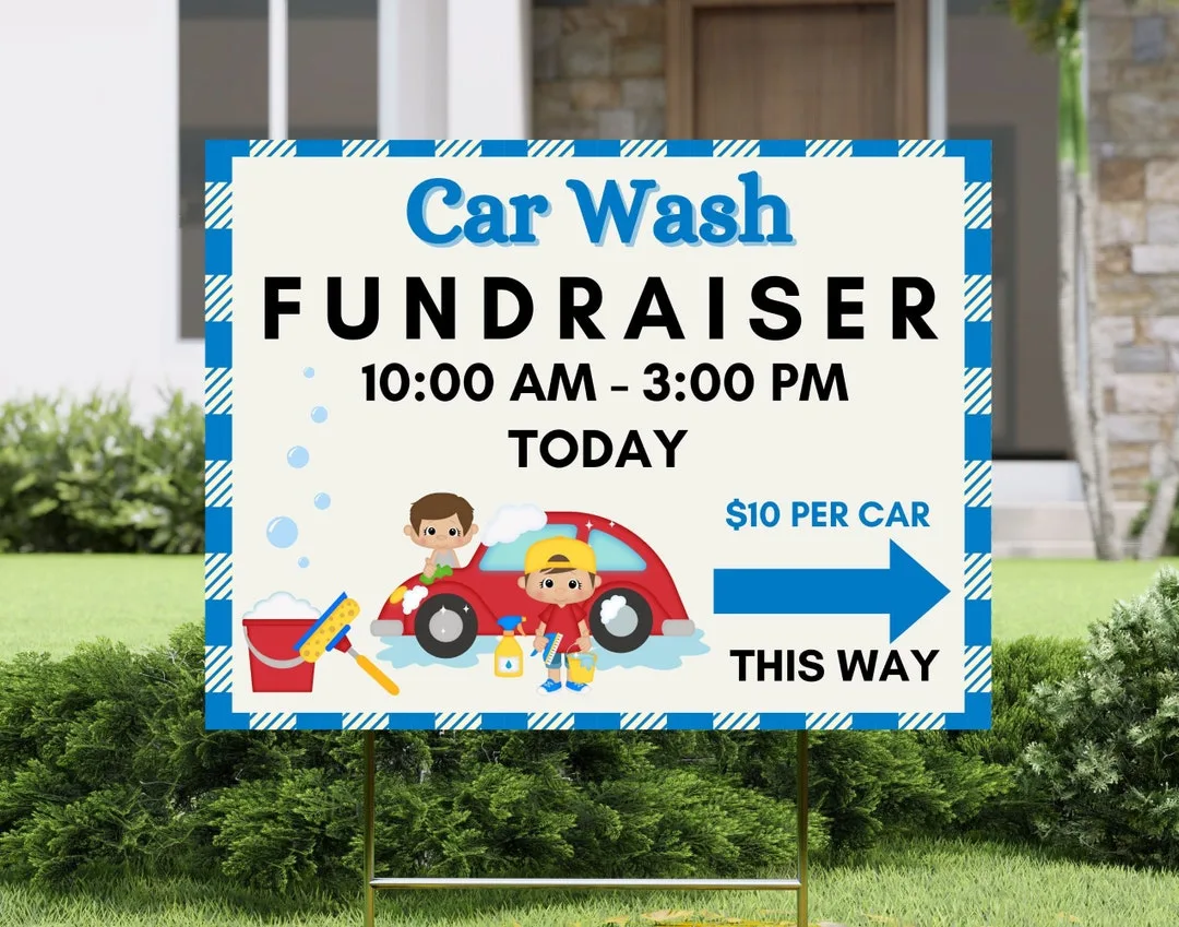 fundraiser signage