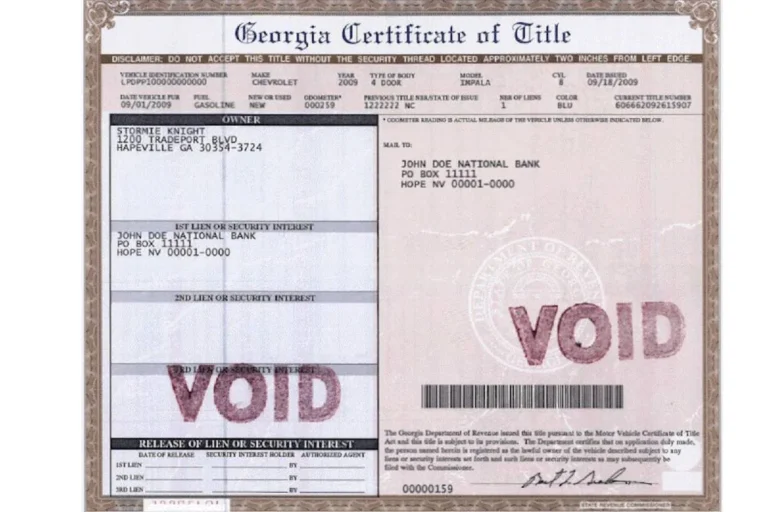 Georgia 0.5 percent reduced TAVT rate for immediate family transfers