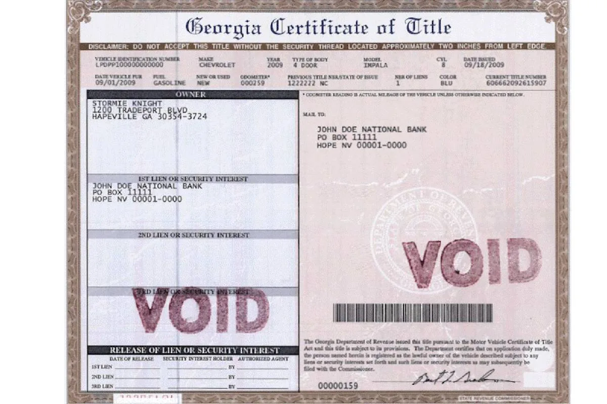 Georgia 0.5 percent reduced TAVT rate for immediate family transfers