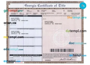 Georgia 7 percent title ad valorem tax TAVT calculation for car buyers