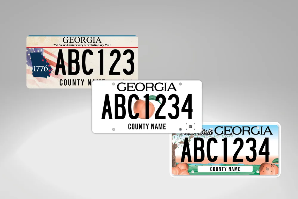 Georgia license plate