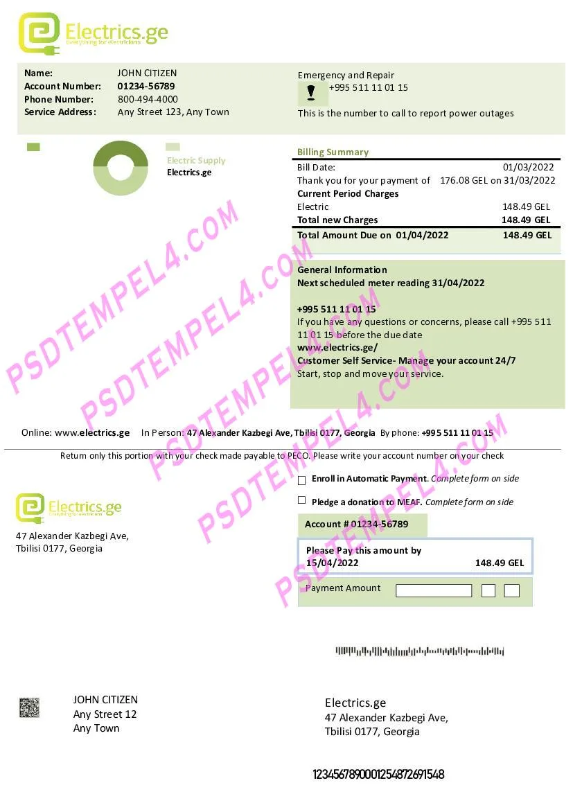Georgia proof of residency documents example