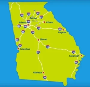 Georgia super speeder threshold for 85 mph on highways and interstates