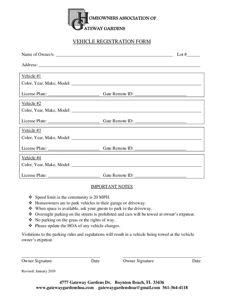 Georgia vehicle registration paperwork
