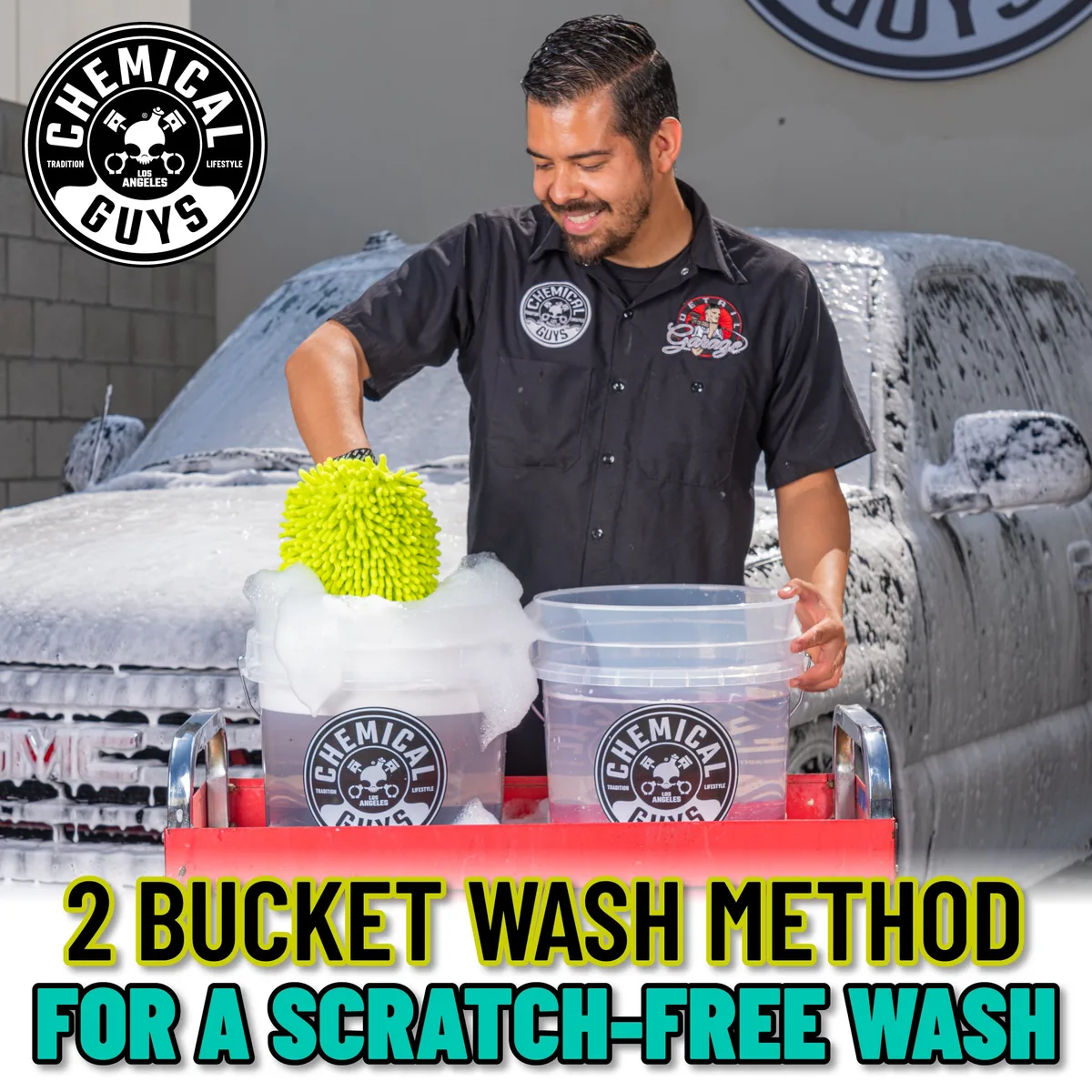 hand washing ceramic coated car