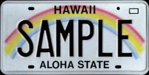 Hawaii $46 state vehicle registration fee and annual renewal process