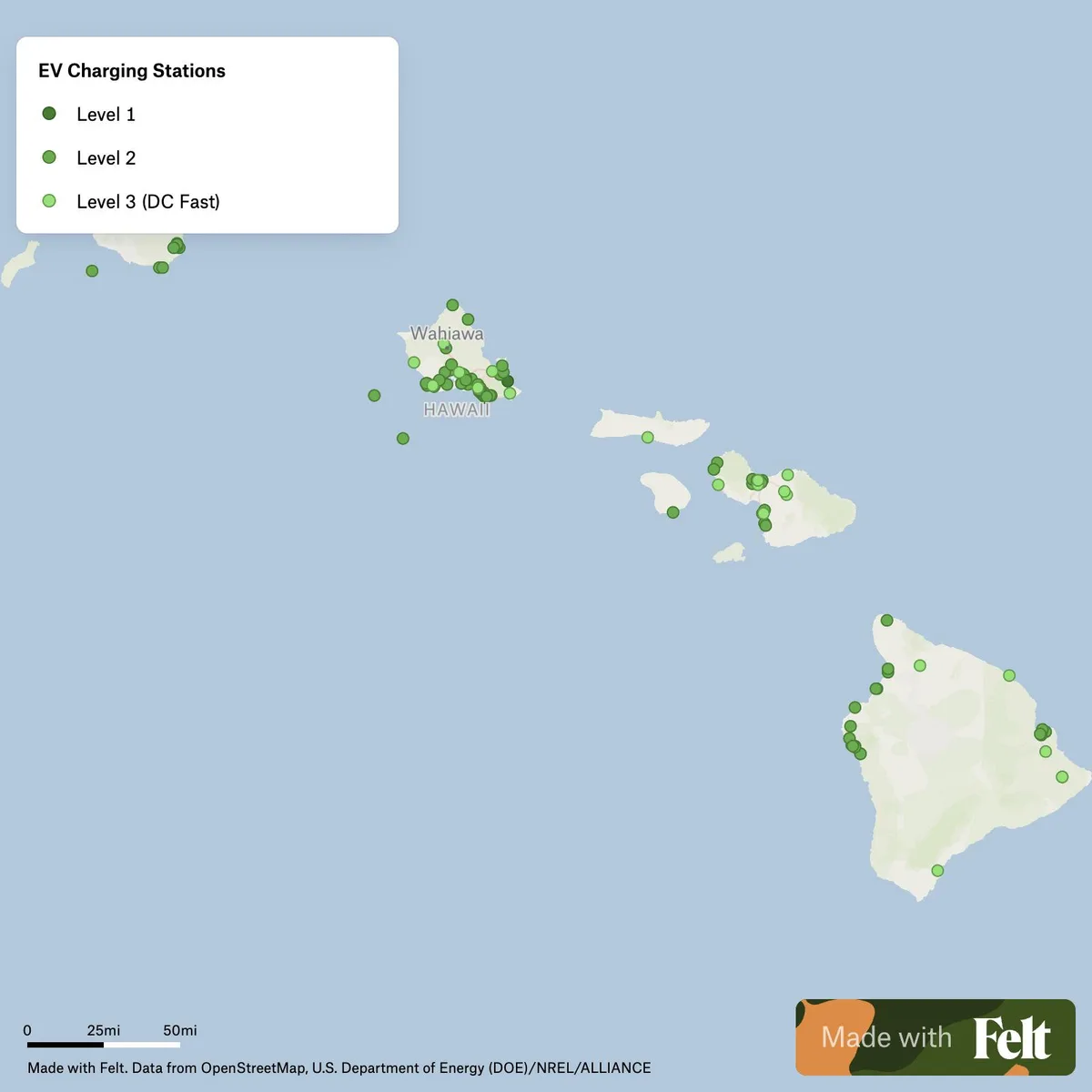 Hawaii county inspection map