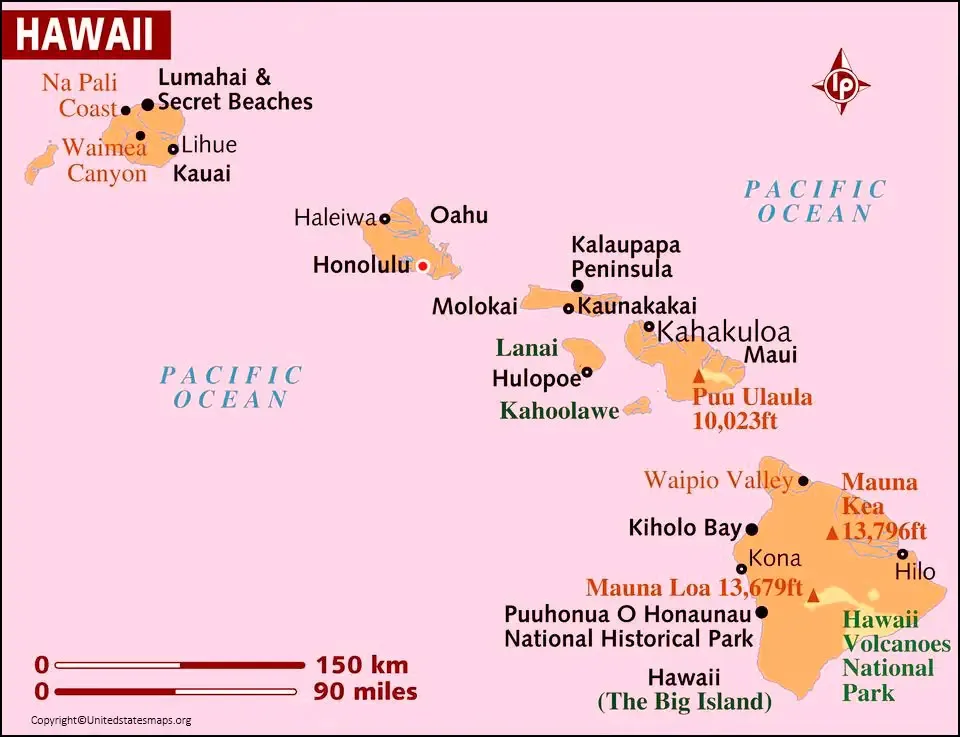 Hawaii inter-island shipping route map