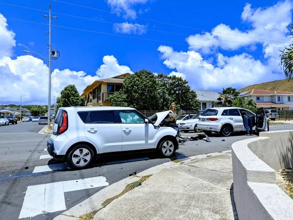 Hawaii traffic accident scene