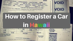 Hawaii vehicle weight tax calculation based on net weight and county