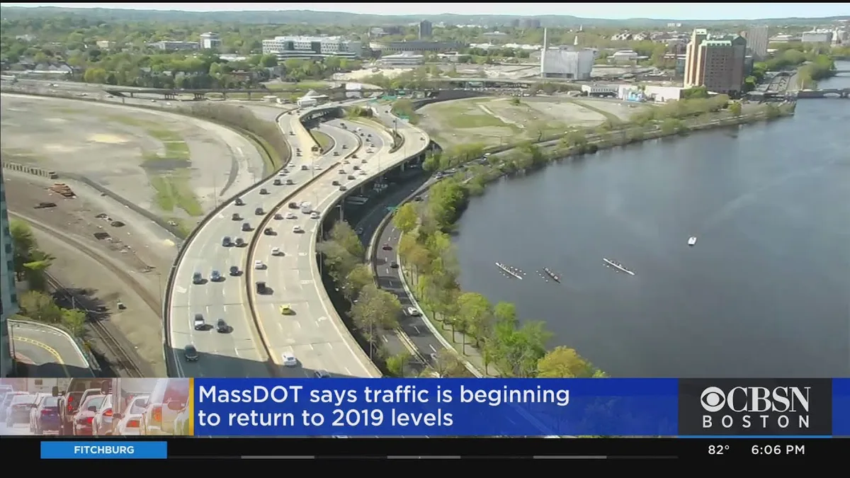 Highway crossover median Massachusetts