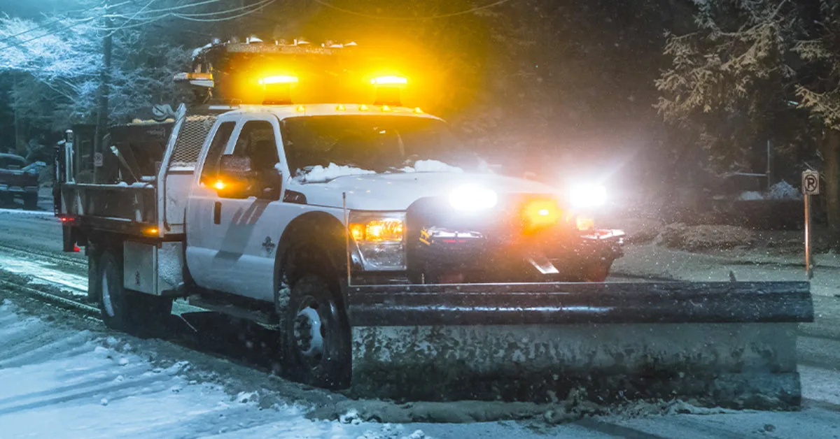 highway maintenance vehicle amber lights Idaho