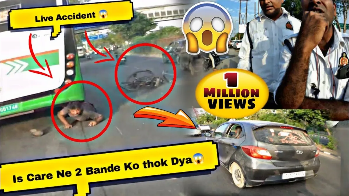 hit and run accident scene