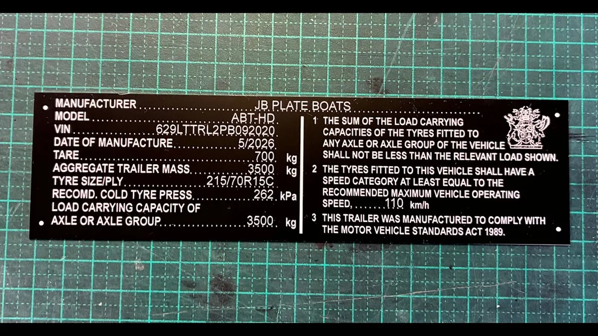 homemade trailer VIN verification