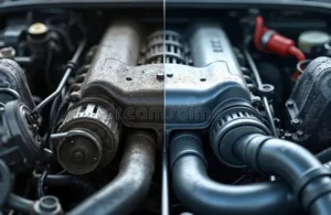 how to clean a car motor