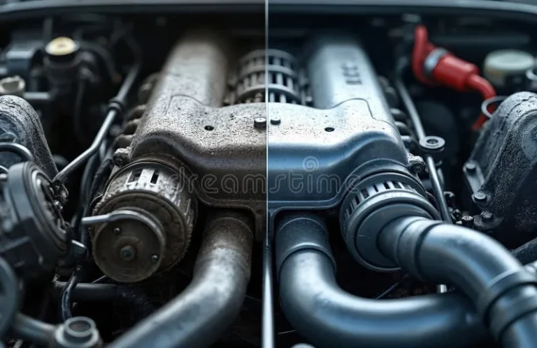 how to clean a car motor