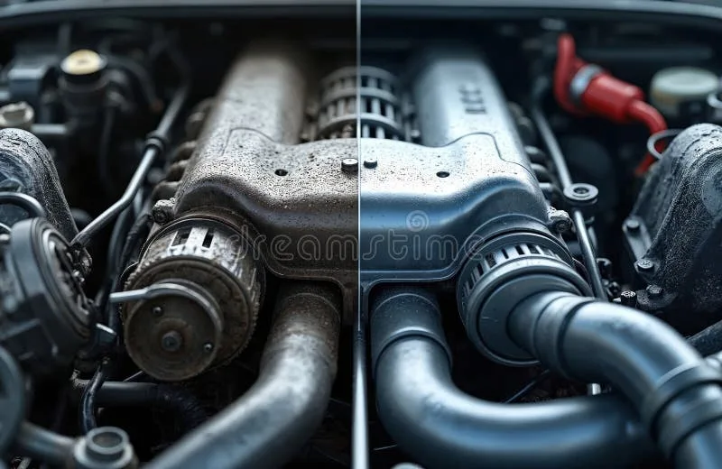 how to clean a car motor
