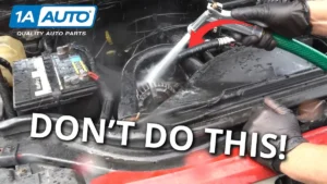 how to wash a car engine at the carwash