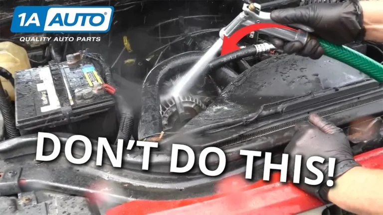 how to wash a car engine at the carwash