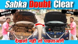 how to wash car engine