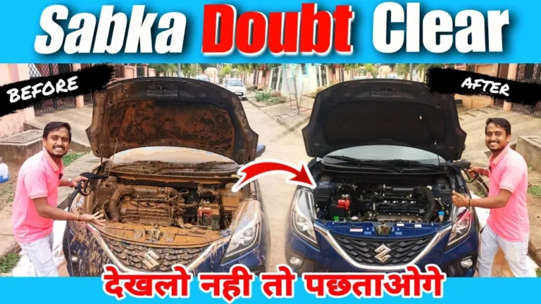 how to wash car engine