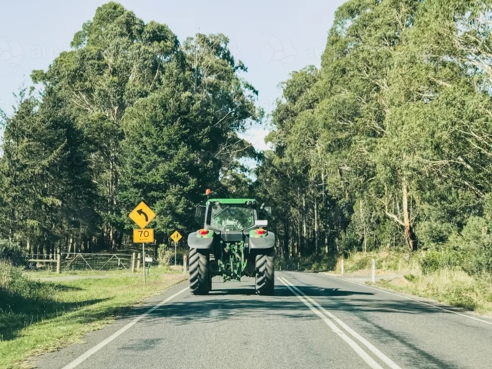 Idaho farm equipment on public road