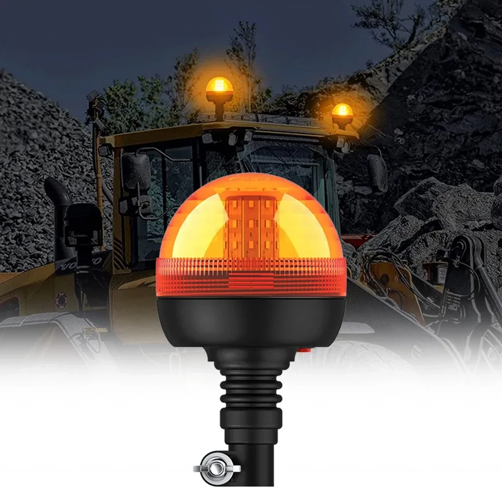 Idaho farm tractor on public road with flashing amber lights