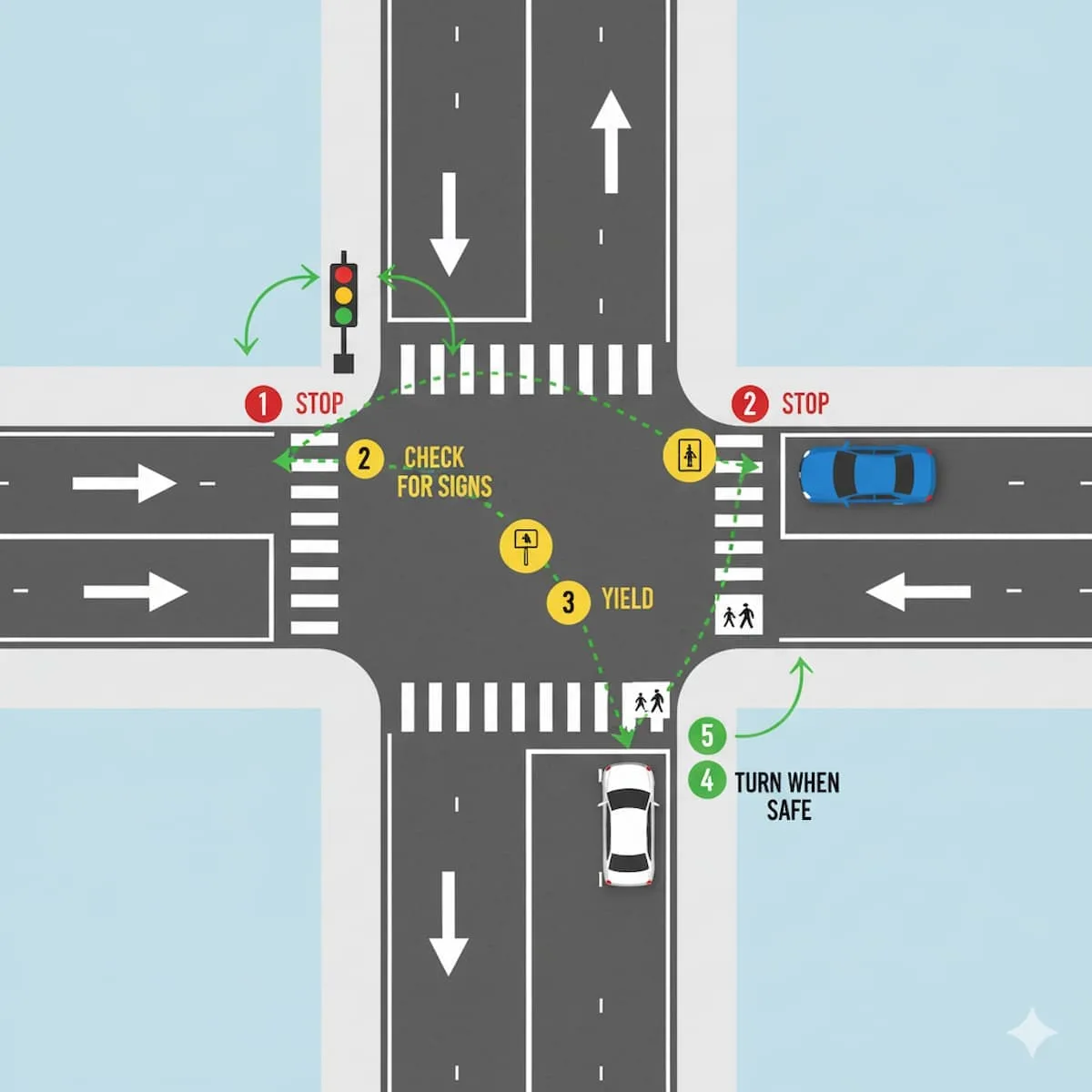 Idaho left on red law when turning into a one way street