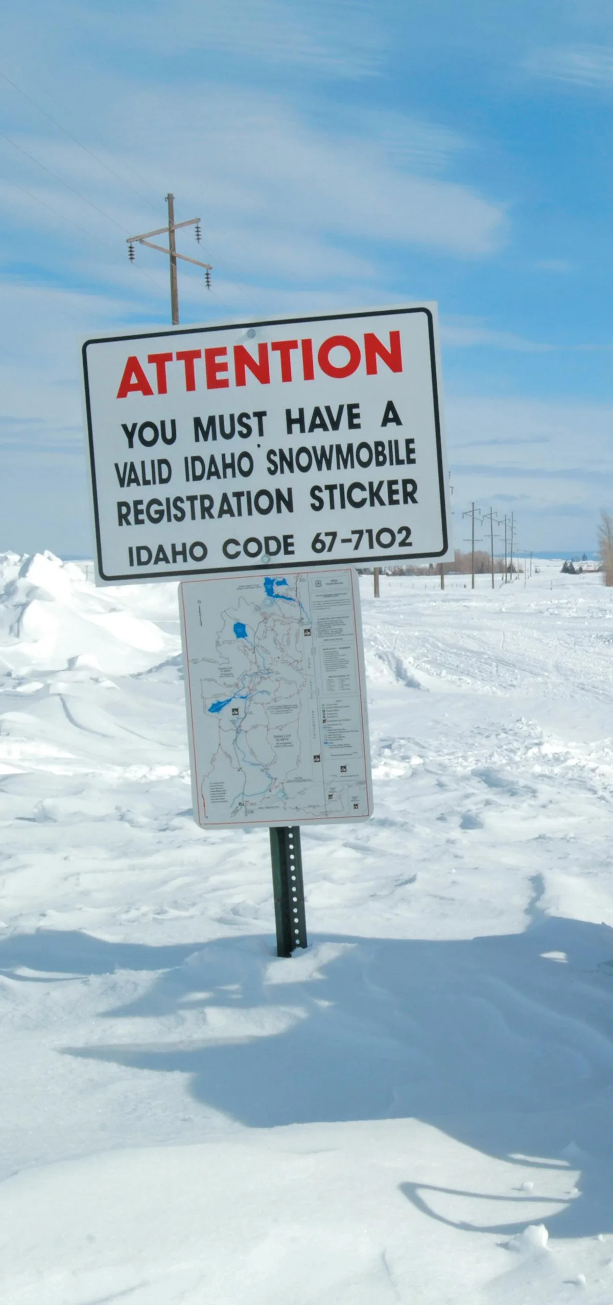 Idaho snowmobile decal