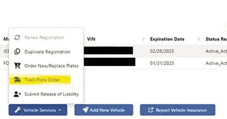 Idaho Transportation Department DMV portal on laptop