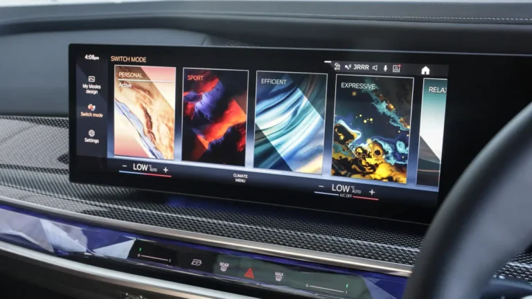 idrive 8.5 carwash mode interface
