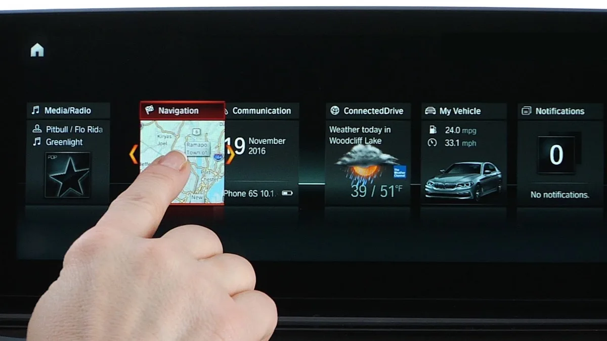 iDrive car wash mode activation