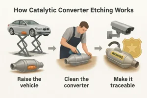 Illinois catalytic converter theft prevention and etching program benefits