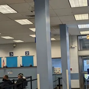 Illinois DMV service counter