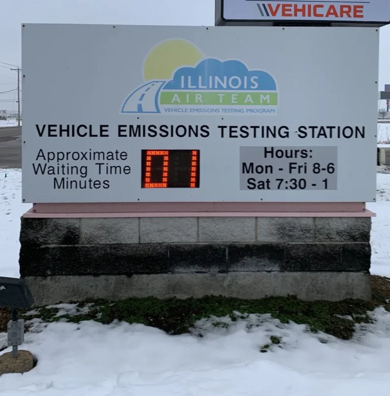 Illinois EPA vehicle emissions testing station