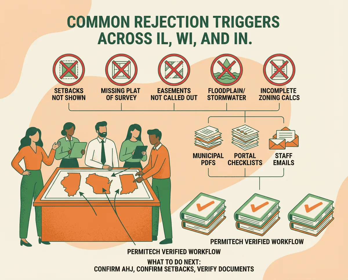 Illinois REAL ID common rejection reasons infographic