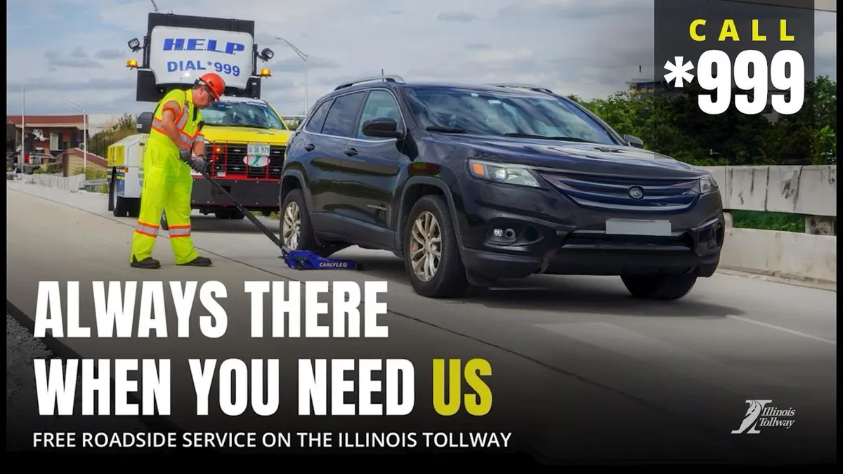 Illinois Tollway *999 emergency number