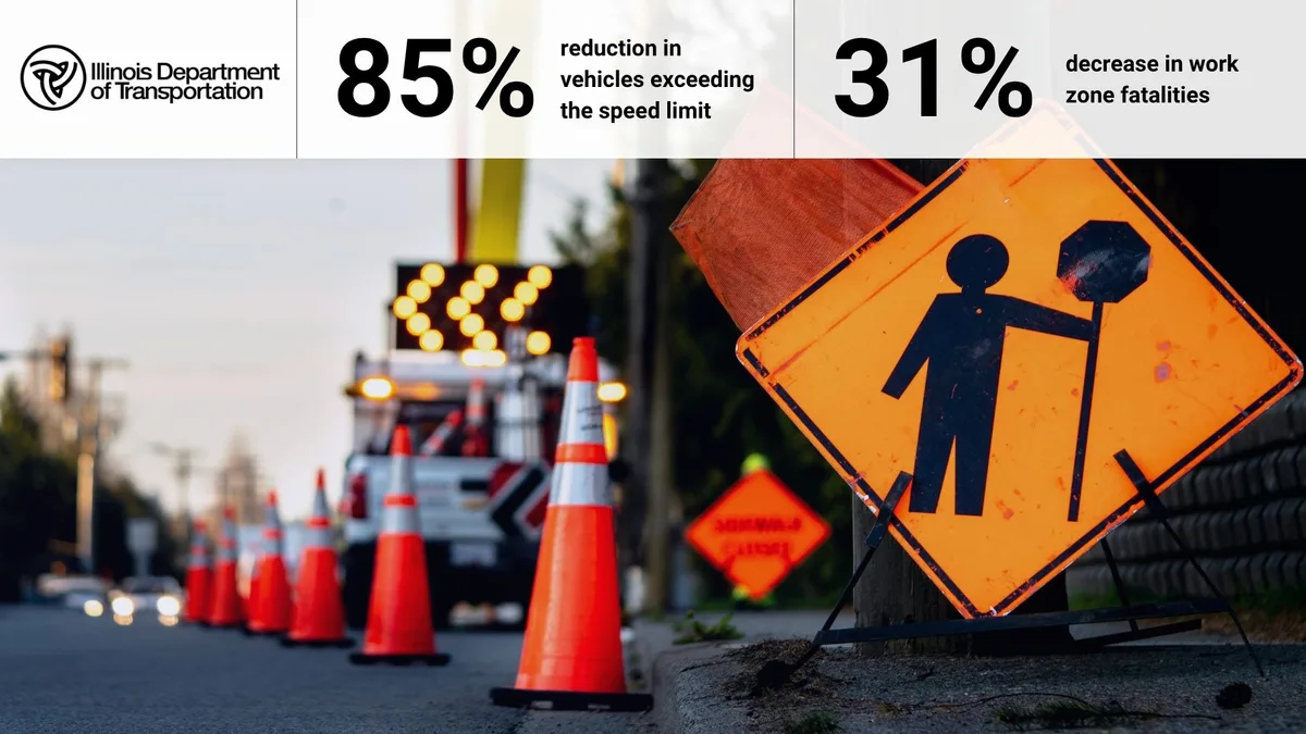 Illinois work zone speeding fine amounts