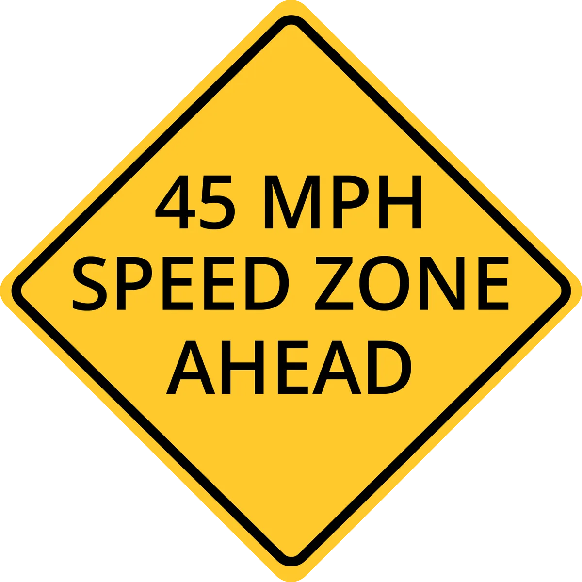 Illinois work zone traffic signs and speed limit