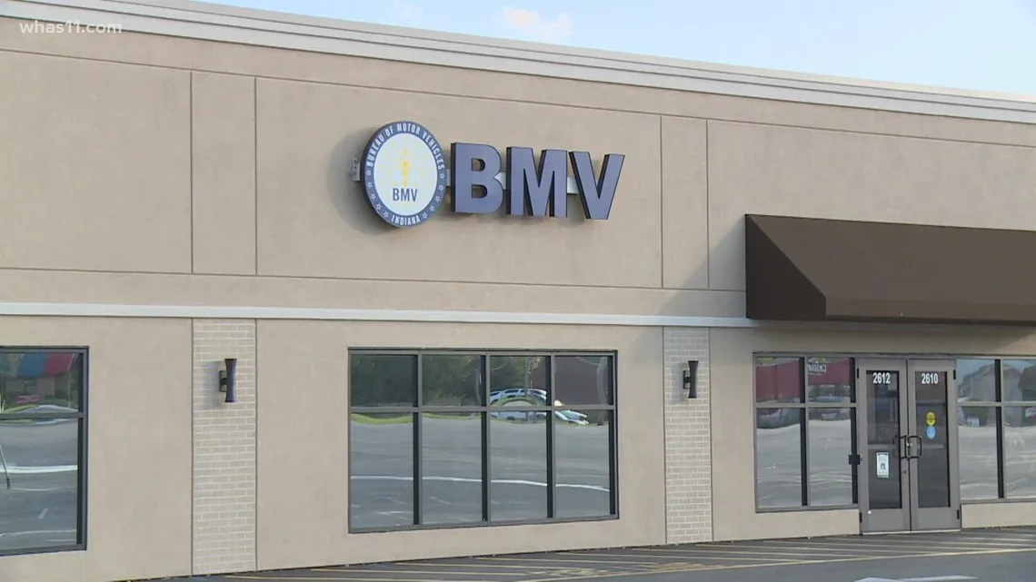 Indiana BMV branch office exterior