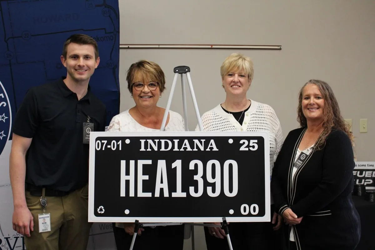 Indiana BMV plate inspection