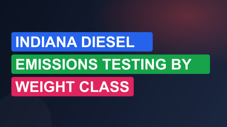 Indiana Diesel Emissions Testing by Weight Class