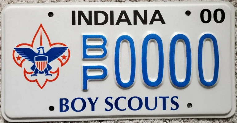Indiana distinctive license plate examples
