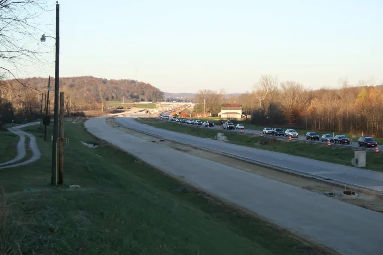 Indiana interstate highway left lane traffic