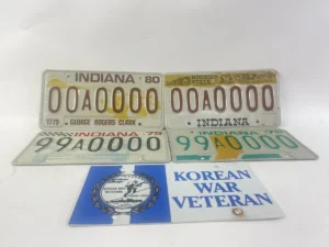 Indiana military and veteran special license plates