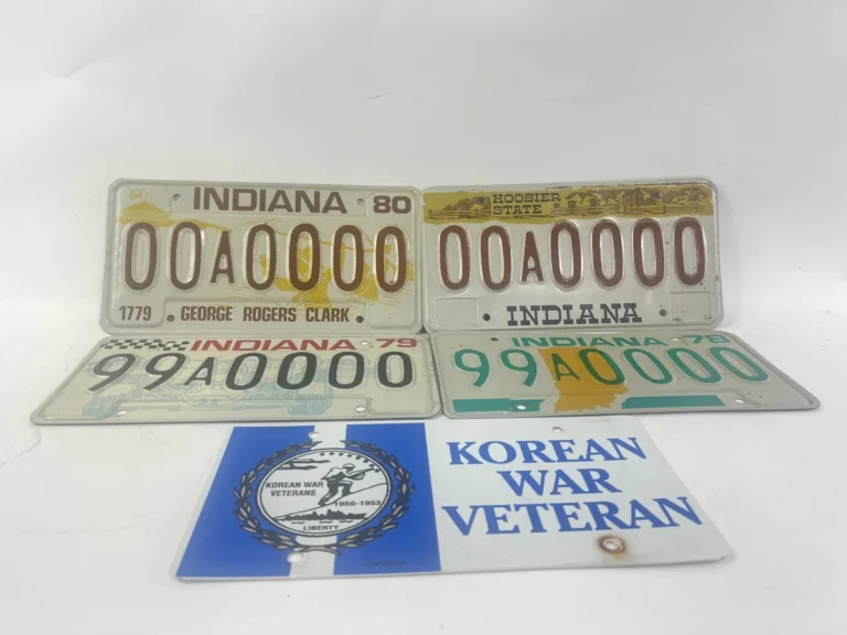 Indiana military and veteran special license plates