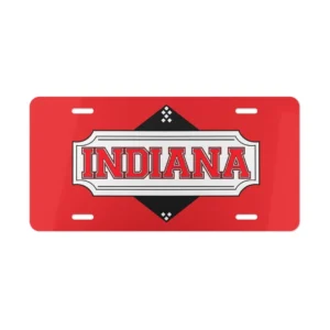 Indiana personalized license plate example