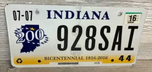 Indiana vehicle registration tags expired