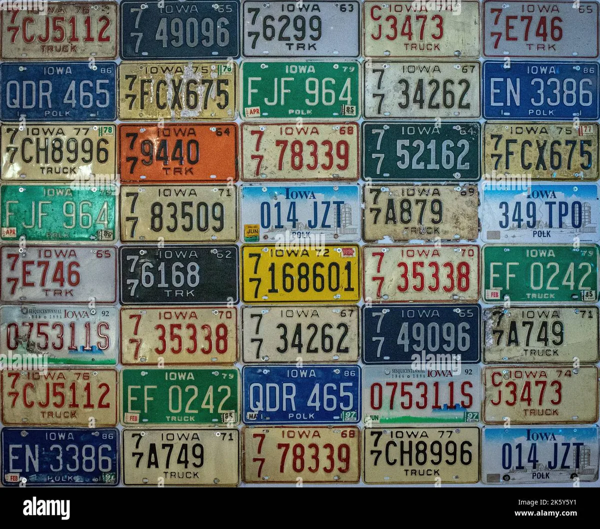 Iowa antique vehicle plates